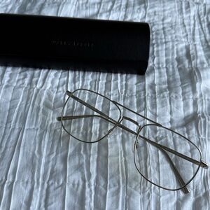 Warby Parker ‘Gus’ Blue Light Glasses in Polished Silver